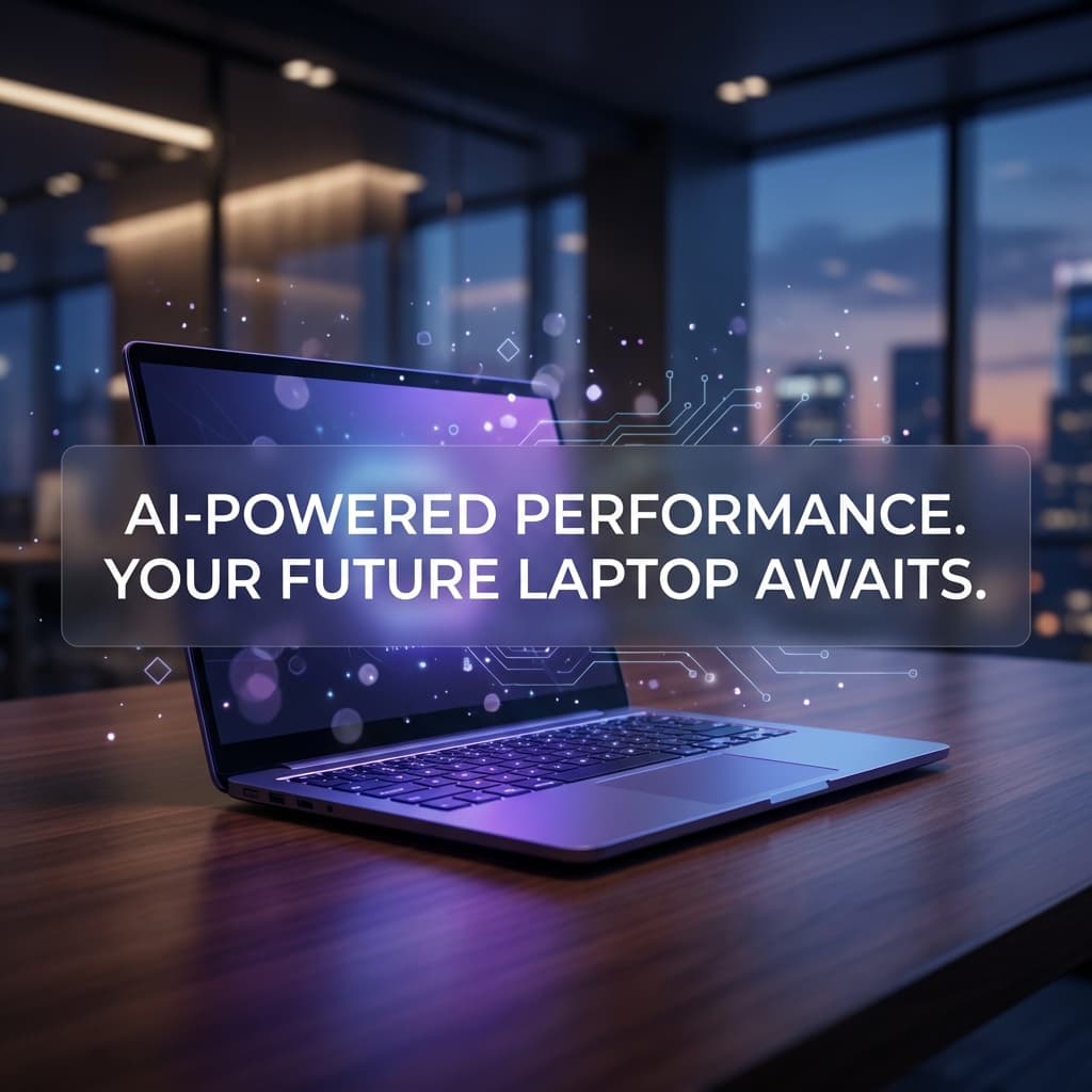 Modern futuristic laptop